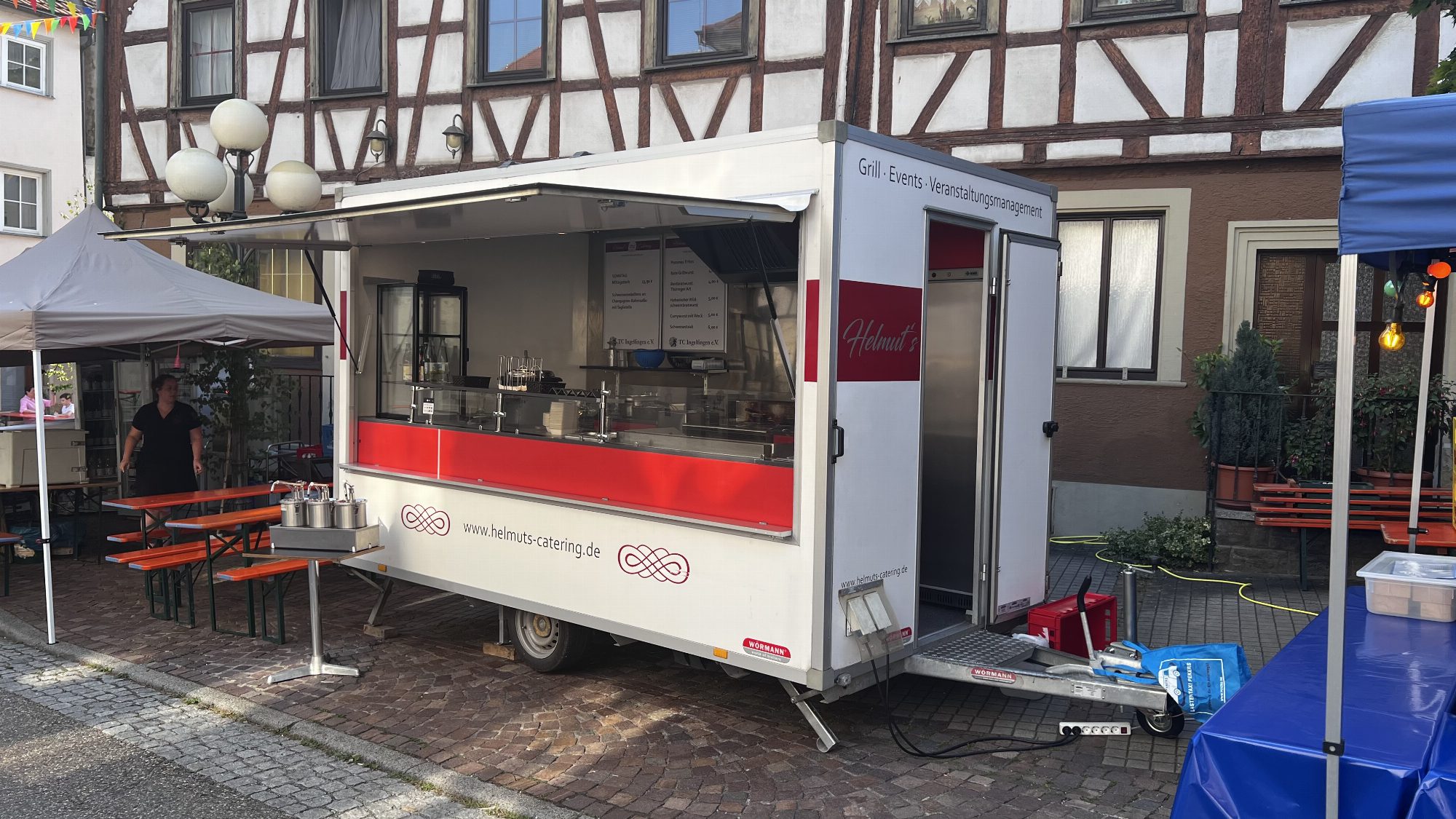 unser Catering-Wagen